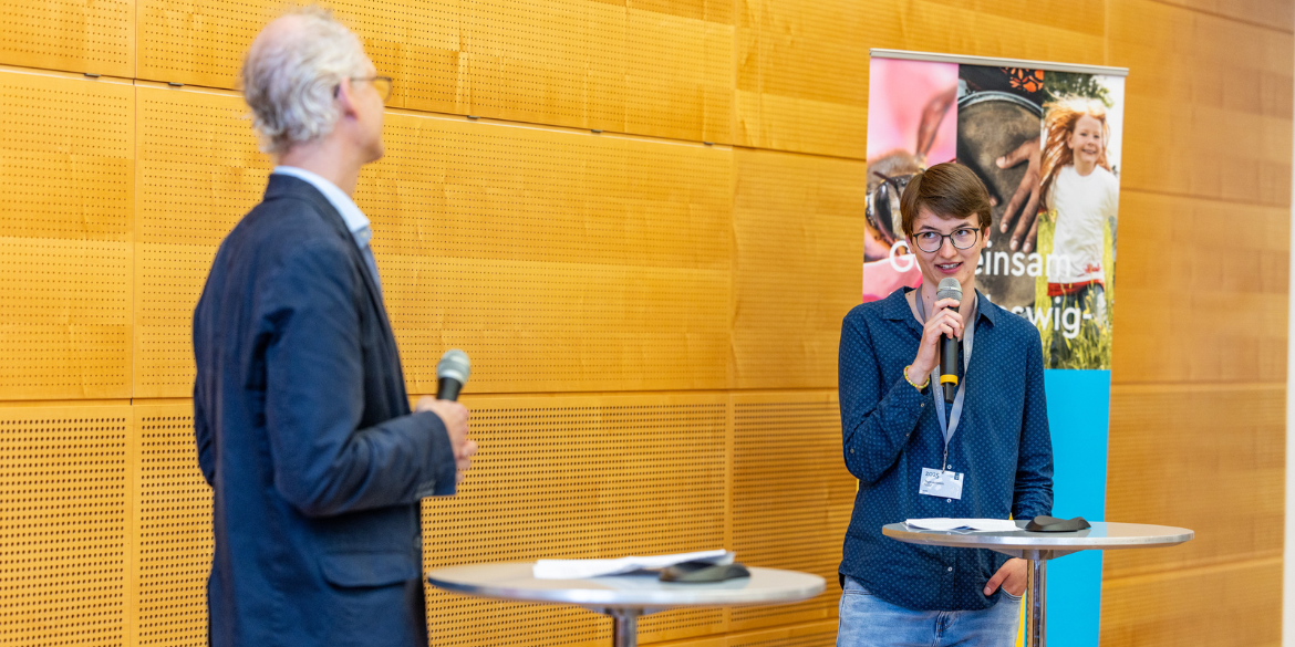 Interview zwischen zwei Personen