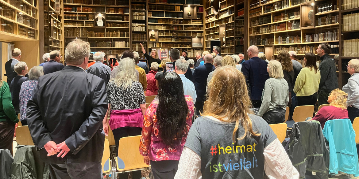 Publikum in Bibliothek