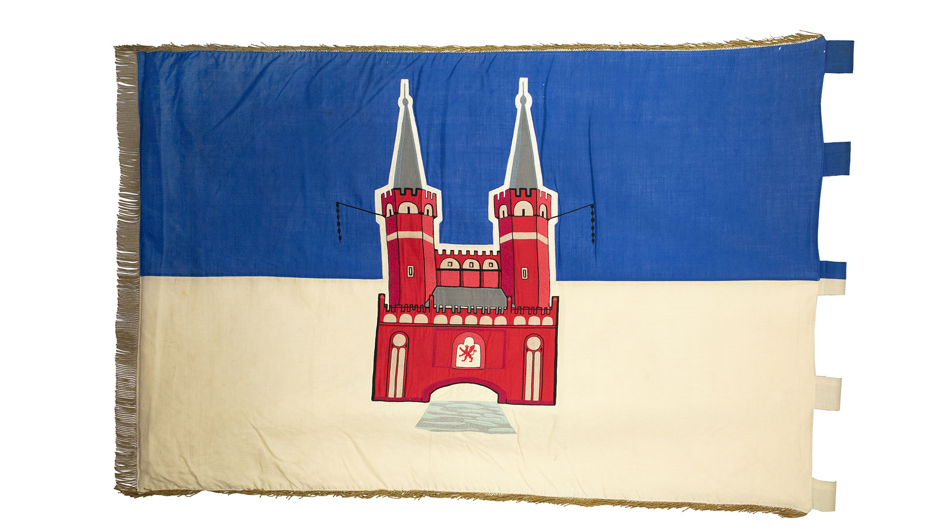 Flagge mit Abbildung des Stargarder Mühlentors